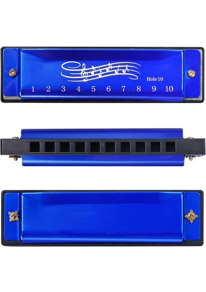 C Blues Mızıka Müzik Enstrümanı Eğitim Oyuncakının 10 Delik Anahtarı Çocukların Müzik Aydınlanması (Yurt Dışından) fiyatları