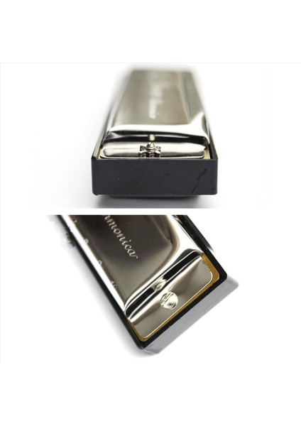 2x Swan Mızıka 10 Delikli C Case Blues ile Gümüş Anahtar Harp Paslanmaz Çelik Yeni (Yurt Dışından) modelleri