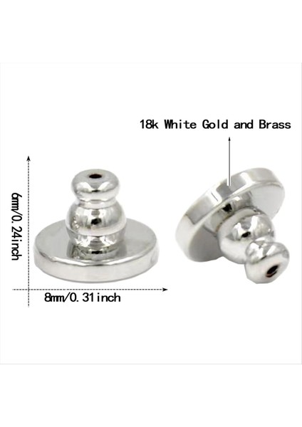 Küpe Geri Güvenlik Küpe Yedek Kulak Saplamaları Için Geri Tahriş Edici Olmayan Hassas Kulaklar Için Uygun B (Yurt Dışından) modelleri