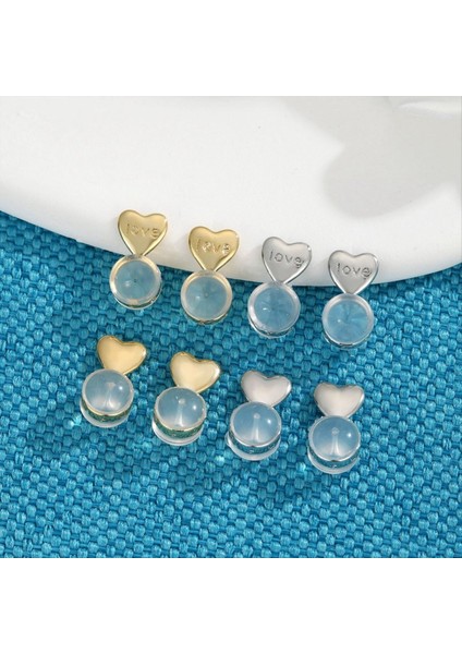 8 Adet Sarkık Kulaklar Için Küpe Sırtları Küpe Kaldırıcı Arka Küpe Altın+Gümüş Için Yedekler (Yurt Dışından) fırsatları