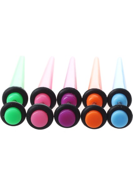 5pcs Renkli Dolandırıcı Kulak Konik Sedye Genişletici 6g (Yurt Dışından) fiyatları