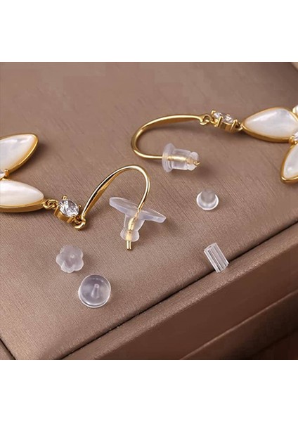 Küpe Silikon Küpe Geri 6 Temiz Kauçuk Küpe Güvenliği Geri Tapa Değiştirme Kiti (1100 -1200 Pcs) (Yurt Dışından) fırsatları