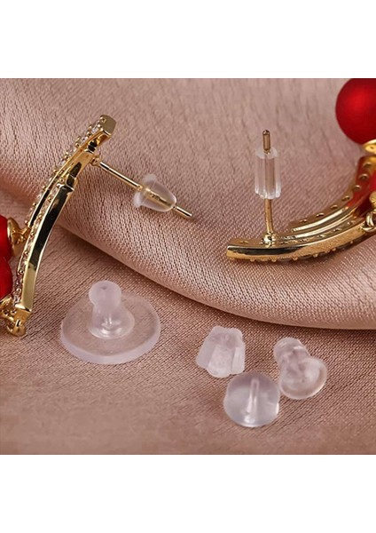 Küpe Silikon Küpe Geri 6 Temiz Kauçuk Küpe Güvenliği Geri Tapa Değiştirme Kiti (1100 -1200 Pcs) (Yurt Dışından) indirimleri