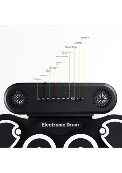 Davul Seti USB Roll-Up Silikon Drums Pad Dijital Katlanabilir Elektrik Taşınabilir El Uygulaması Pedallı (Yurt Dışından) modelleri