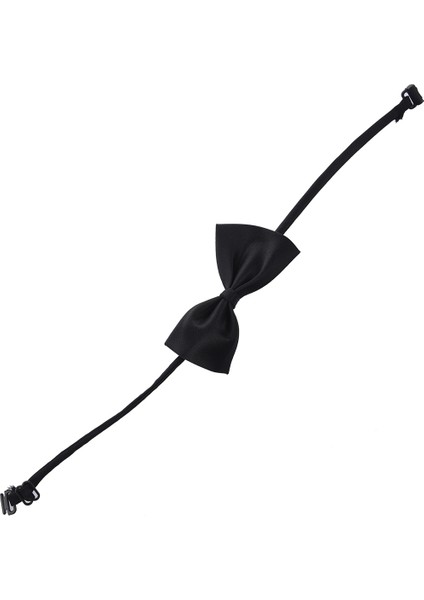 Garsonlar Için 2 Adet Katı Siyah Önceden Bağlı Düzenlenebilir Klipsli Kurulum Bowtie (Yurt Dışından) indirimleri