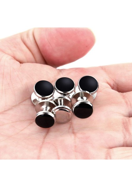 Smokin Gömlekleri Için Ayarlanan Kol Düğmeleri ve Saplamalar Business Düğün 4 Manşet ve 12 Saplama (Yurt Dışından) indirimleri