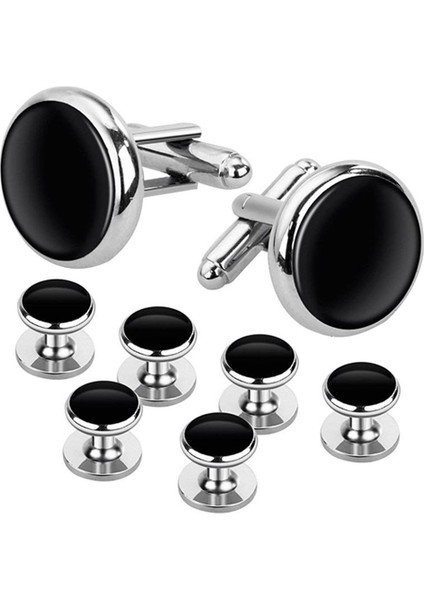 Smokin Gömlekleri Için Ayarlanan Kol Düğmeleri ve Saplamalar Business Düğün 8 Kol Düğmesi ve 24 Saplama (Yurt Dışından) fiyatları