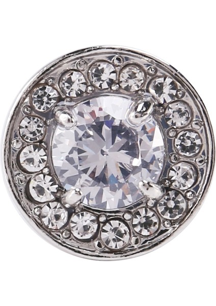 1 Çift Moda Elmas Manşetler Manşet Bağlantıları Bayanlar Erkek Elbise Iş Düğün Manşetleri Hediye (Beyaz) (Yurt Dışından) fırsatları