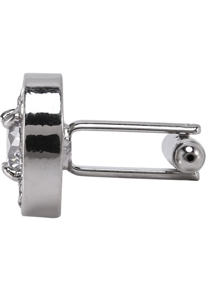 1 Çift Moda Elmas Manşetler Manşet Bağlantıları Bayanlar Erkek Elbise Iş Düğün Manşetleri Hediye (Beyaz) (Yurt Dışından) indirimleri