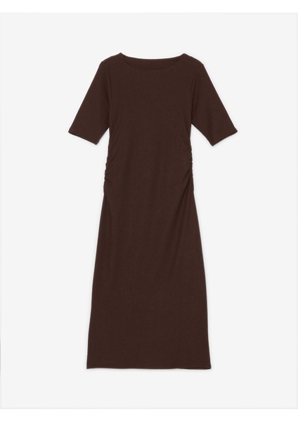 Yeni Sezon Bisiklet Yaka Dokulu Elbise indirimleri