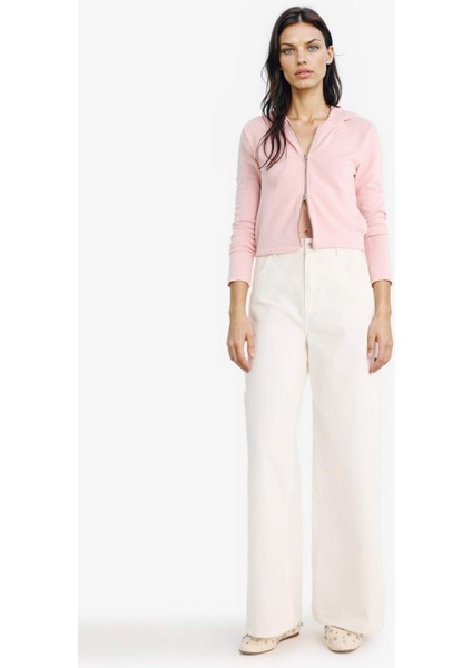 Slim Fit Dar Kesim Kapüşonlu Modal Fermuarlı Sweatshirt F7651AX25AU fiyatları