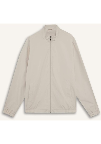 Regular Fit Dik Yaka Fermuarlı Cepli Mevsimlik Baharlık Mont D6330AX25SP