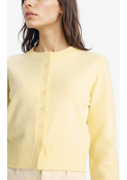 Slim Fit Dar Kesim Bisiklet Yaka Düğmeli Triko Hırka E8236AX25WN fiyatları