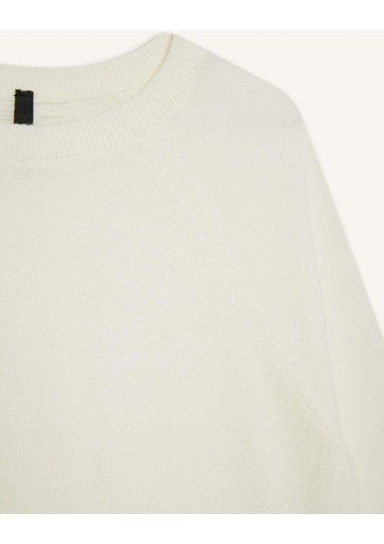 Relax Fit Bisiklet Yaka Basic Düz Triko Kazak I6913AZ25WN