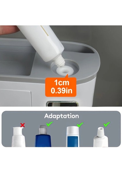 4 Bardak, Büyük Bir Tepsi ve 1 Makyaj Çekmeceli Duvara Monte Diş Fırçası Tutucu. (Yurt Dışından) indirimleri
