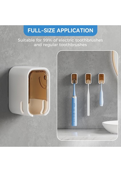 Tek Yuvalı Tasarımlı Banyo Için Diş Fırçası Tutucuları Aile Seyahat Çay Renk Için Tek Yuva Tasarım Tek Dağıtıcı Diş Fırçası Tutucu (Yurt Dışından) fırsatları