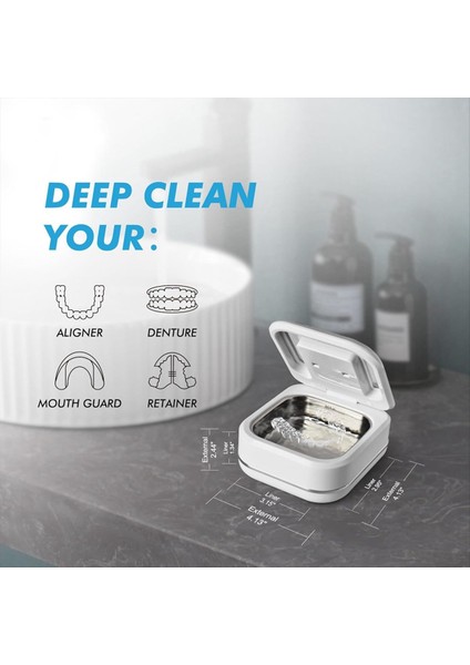 2 Dijital Zamanlayıcı ile Ultrasonik Tutucu Temizleyici Makinesi, Görüntüleme Bağlantı Noktası ile U-V Dental Temizleme Pod, 180ML Ab ​​fişi (Yurt Dışından) fırsatları