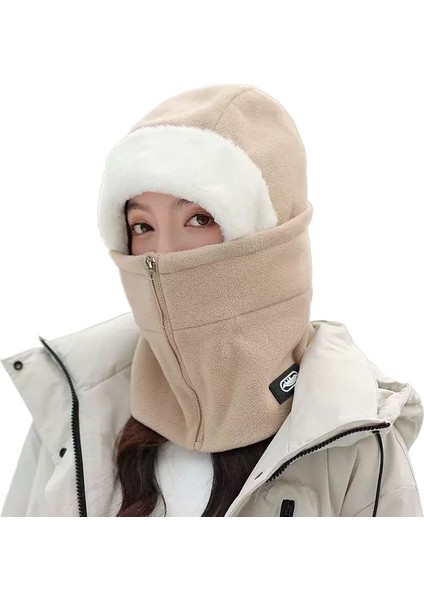 Erkekler ve Kadınlar Için Yeni Rüzgar Geçirmez Bisiklet Eşarpı Hepsi Bir Arada Şapka, Kış Bisiklet Sıcak ve Soğuğa Dayanıklı Kask Astar Fermuarlı Kafa (Yurt Dışından)