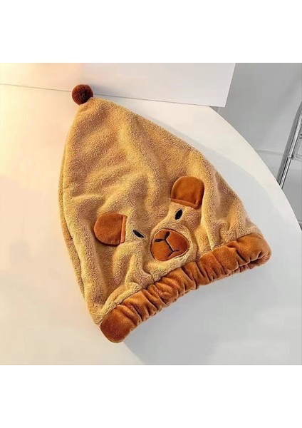 Capybaras Hızlı Kuru Saç Havlu Sarma Islak Saçlar Için Süper Emici Mikrofiber Havlu Kadınlar Için Düğmeli Uzun Saçlar (Yurt Dışından) fırsatları