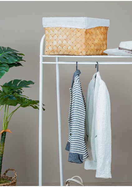 Elite 2 Beyaz Metal Raflı Elbise Askısı Ayaklı Askılık Konfeksiyon Askılık Beyaz indirimleri