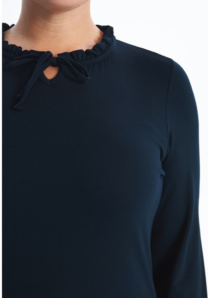 Yeni Sezon Bağlamalı Yaka Elbise modelleri