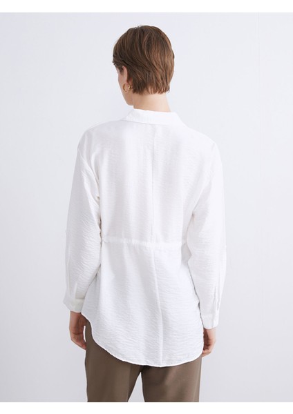 Yeni Sezon Bağlama Detaylı Kadın Gömlek Tunik indirimleri