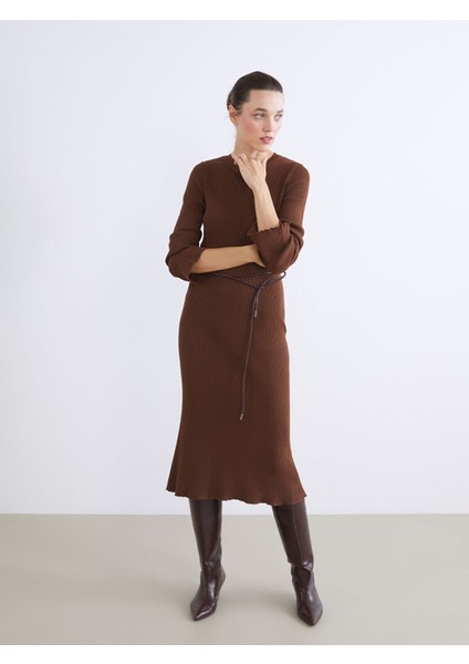 Yeni Sezon Bisiklet Yaka Triko Elbise fiyatları