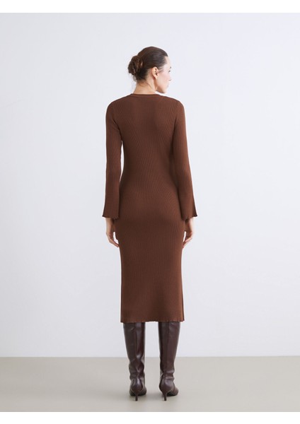 Yeni Sezon Bisiklet Yaka Triko Elbise fırsatları