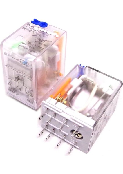 Weidmüller DRM270024LT ,24VDC 2A2K/10A Kalın-8pin Röle