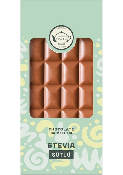 Chocolate In Bloom - Stevia Sütlü Tablet Çikolata (80 Gr)