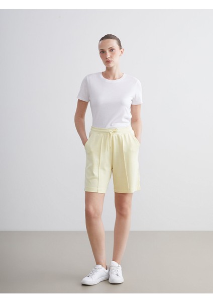 Yeni Sezon Beli Lastikli Kadın Şort
