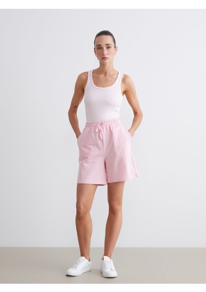 Yeni Sezon Beli Lastikli Kadın Şort