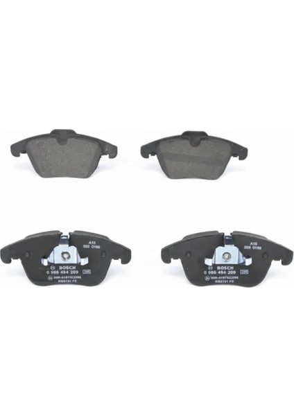 Ford Mondeo 2007> Ön Fren Balatası | Bosch 0986494209 - ME6G9J 2K021 Ab fiyatları