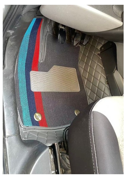 Fiat Doblo 2005-2010 Arası Aracına Özel 8d Çift Katmanlı Havuzlu Paspas Takımı (Gri)