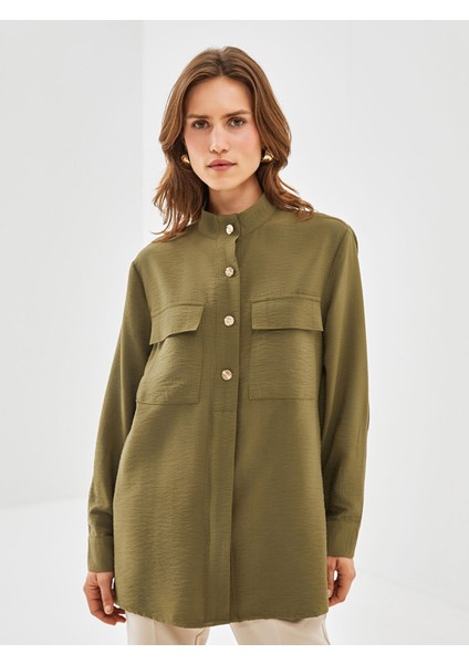 Yeni Sezon Hakim Yaka Kadın Gömlek Tunik