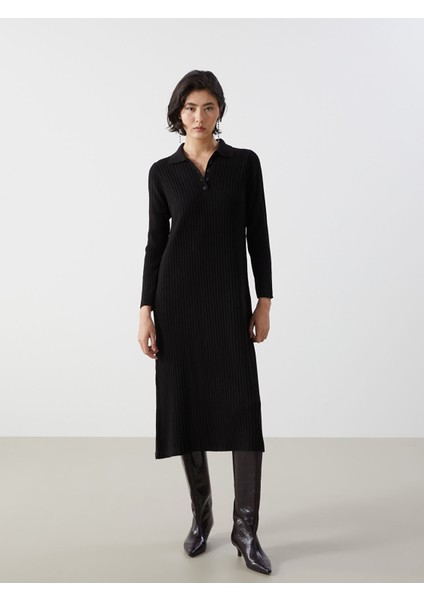 Yeni Sezon Gömlek Yaka Kadın Triko Elbise fiyatları