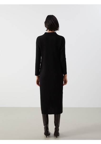 Yeni Sezon Gömlek Yaka Kadın Triko Elbise indirimleri