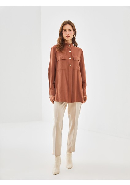 Yeni Sezon Hakim Yaka Kadın Gömlek Tunik fiyatları