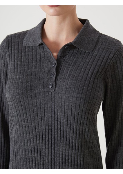 Yeni Sezon Gömlek Yaka Kadın Triko Elbise fırsatları