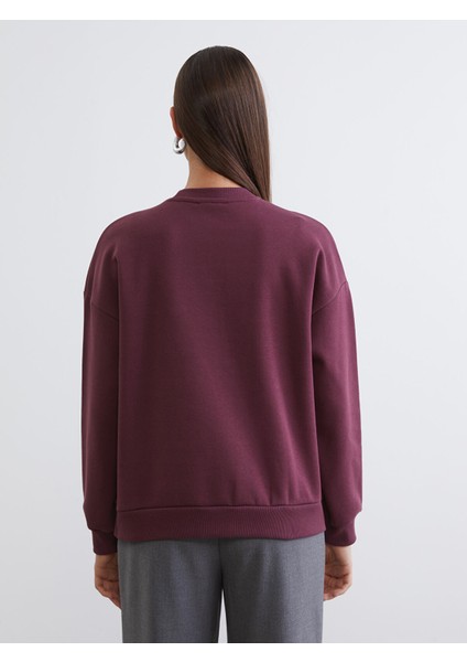 Yeni Sezon Işlemeli Kadın Kalın Sweatshirt Tunik fırsatları