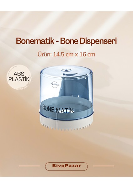 Bone Matik (Bone Dispenseri) Şeffaf-Mavi
