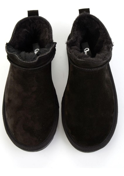 Siyah Hakiki Deri Kadın Bot & Bootie K02653018002 fırsatları
