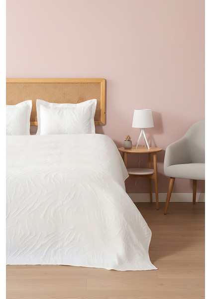 Venada Çift Kişilik Mikro Uyku Seti 3 Parça Yatak Örtüsü Seti Krem fırsatları