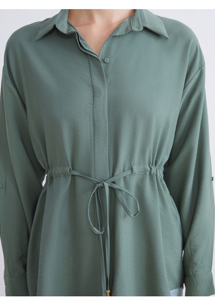 Yeni Sezon Bağlama Detaylı Kadın Gömlek Tunik modelleri