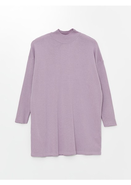 Yeni Sezon Yarım Balıkçı Yaka Düz Uzun Kollu Kadın Triko Tunik indirimleri