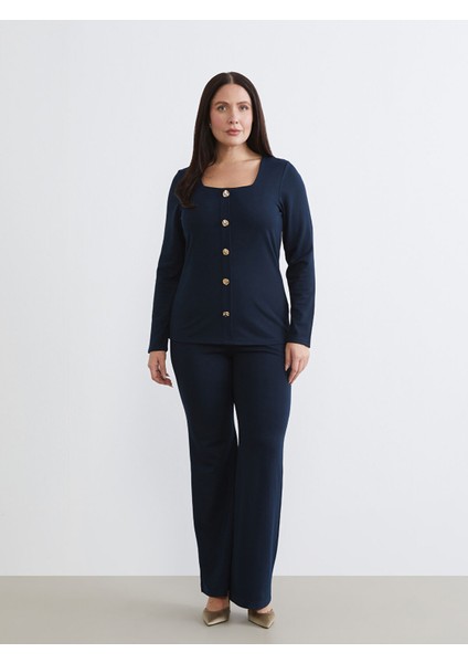 Yeni Sezon Büyük Beden Kare Yaka Bluz fiyatları