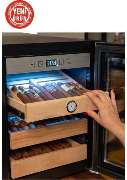 CIG251 Puro Dolabı 250 Puro Kapasiteli