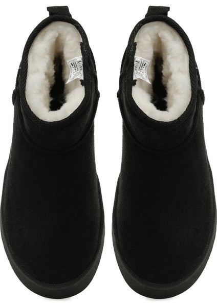 Sp Siyah Süet Içi Kürklü Bot