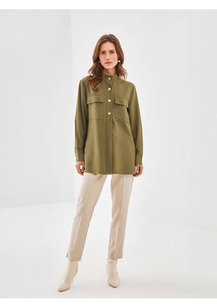 Yeni Sezon Hakim Yaka Kadın Gömlek Tunik fiyatları