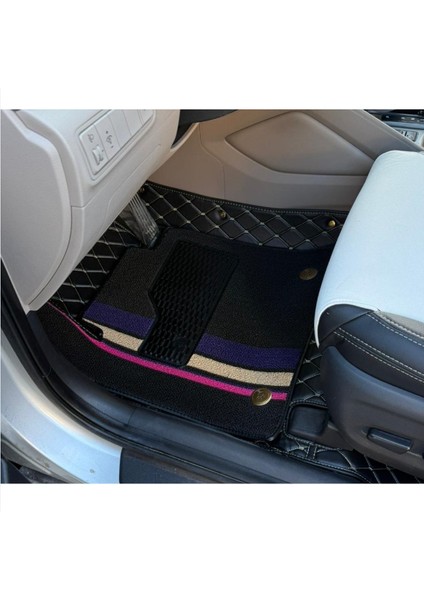 Hyundai Tucson 2015-2020 Arası Aracına Özel 8d Çift Katmanlı Havuzlu Paspas Takımı (Siyah)